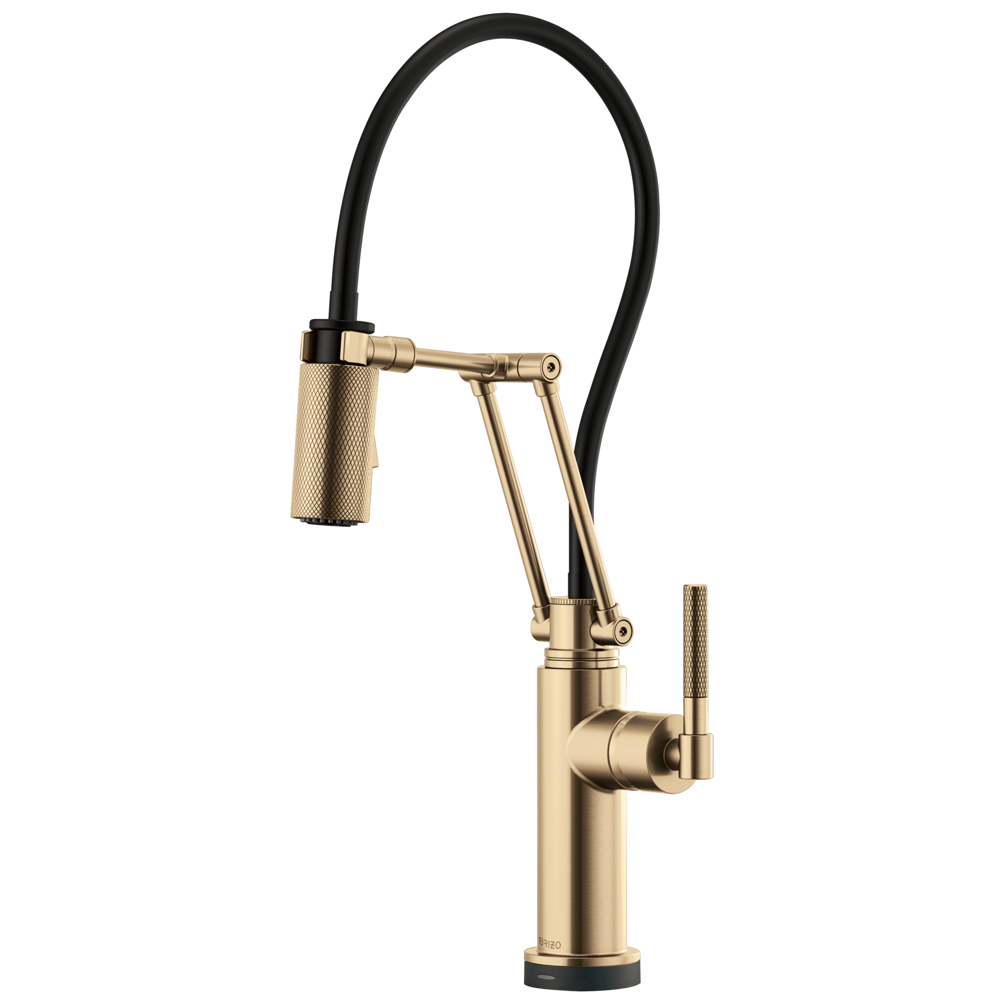 Brizo Litze® SmartTouch® Articulating Kitchen Faucet with Knurled Handle