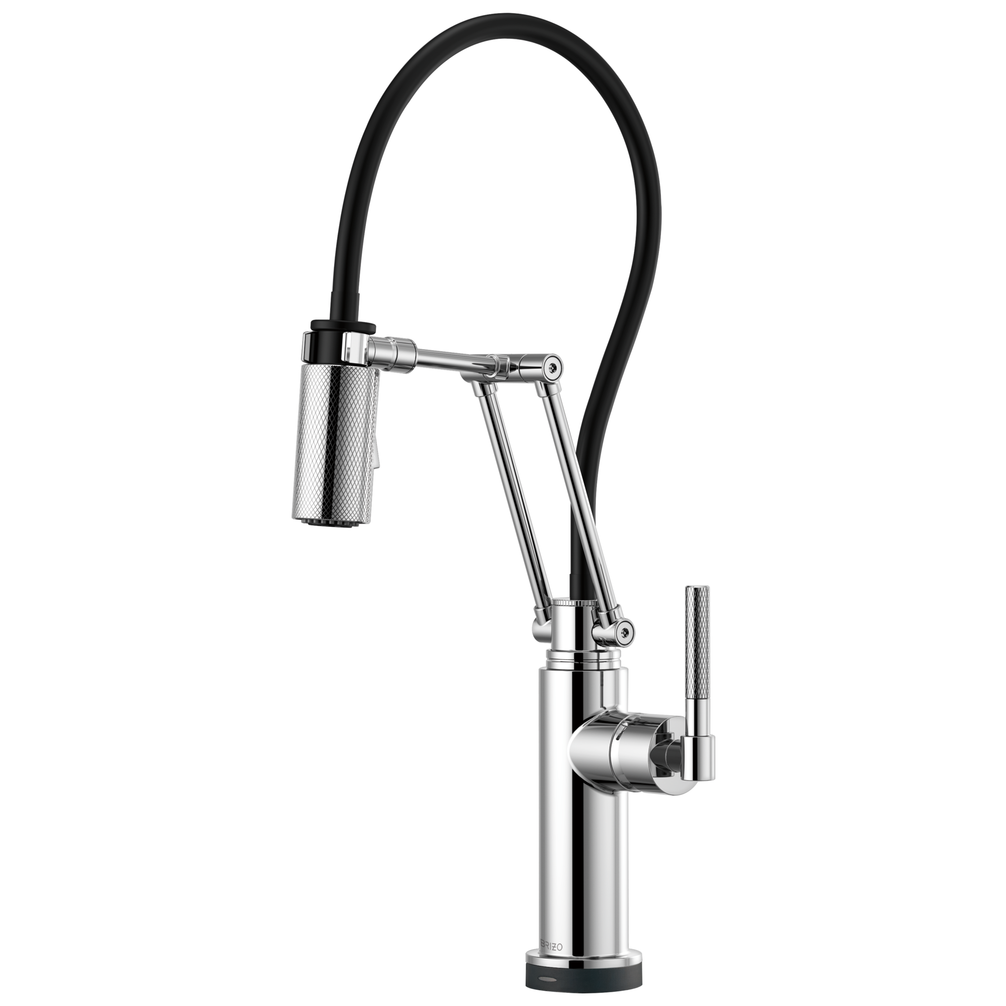 Brizo Litze® SmartTouch® Articulating Kitchen Faucet with Knurled Handle