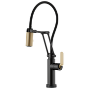 Brizo Litze® SmartTouch® Articulating Kitchen Faucet with Industrial Handle
