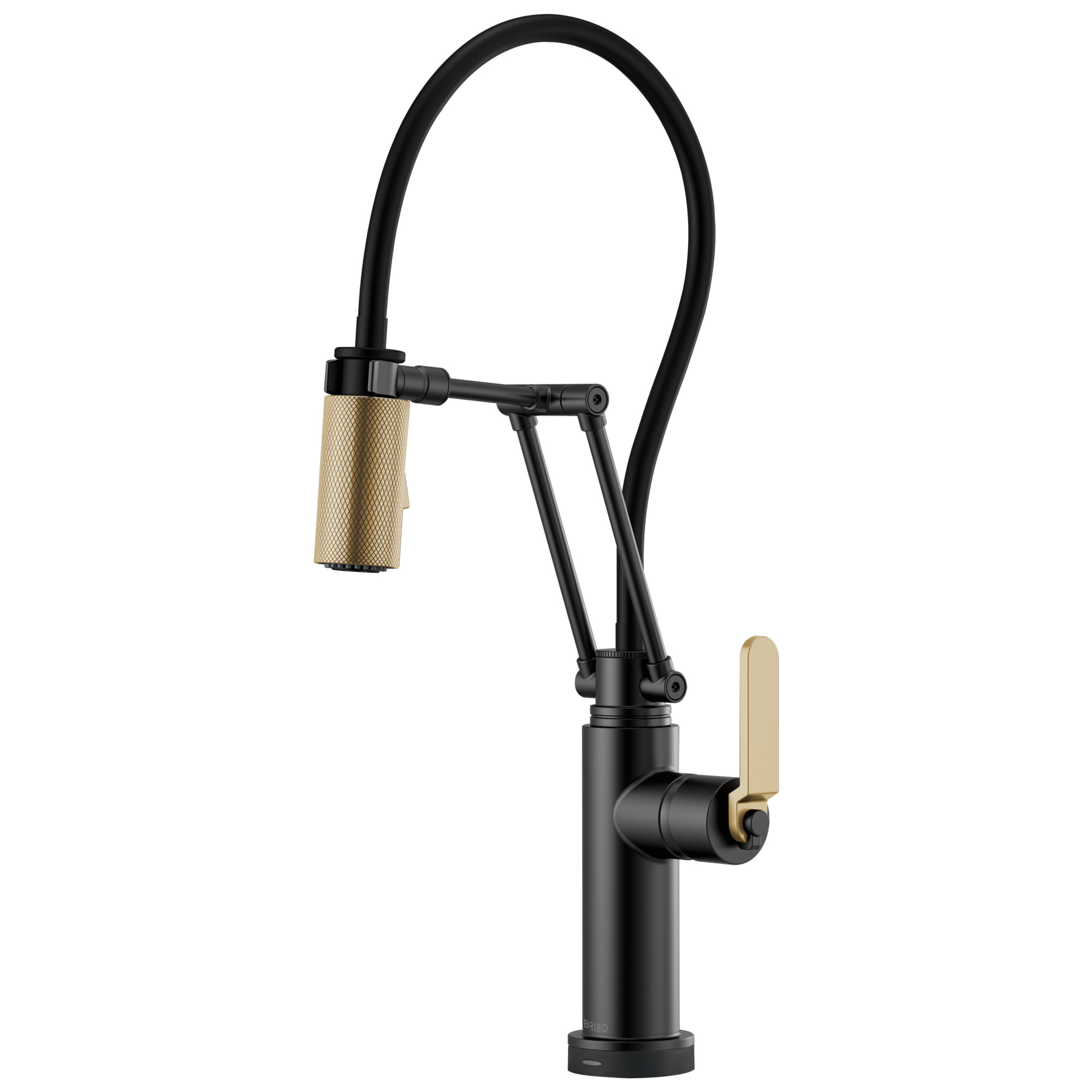 Brizo Litze® SmartTouch® Articulating Kitchen Faucet with Industrial Handle