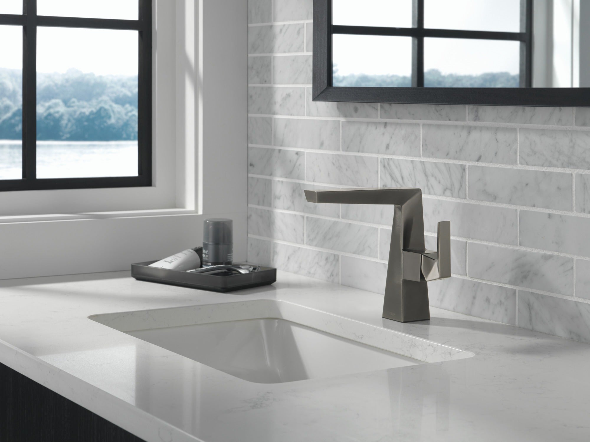 Delta Trillian™ Single Handle Mid-Height Bathroom Faucet