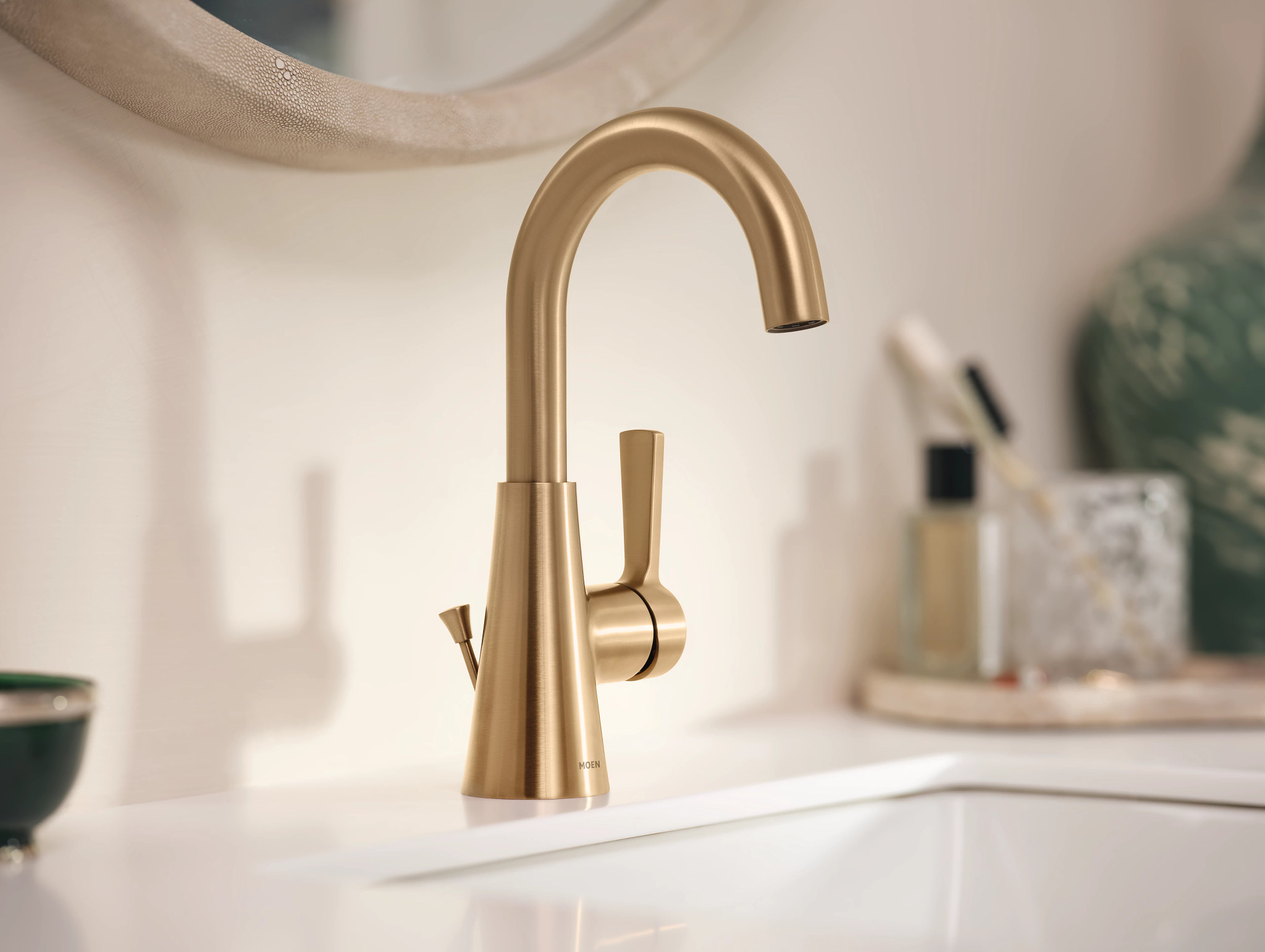 Moen 64430 Jase One-handle Single Hole Bathroom Sink Faucet