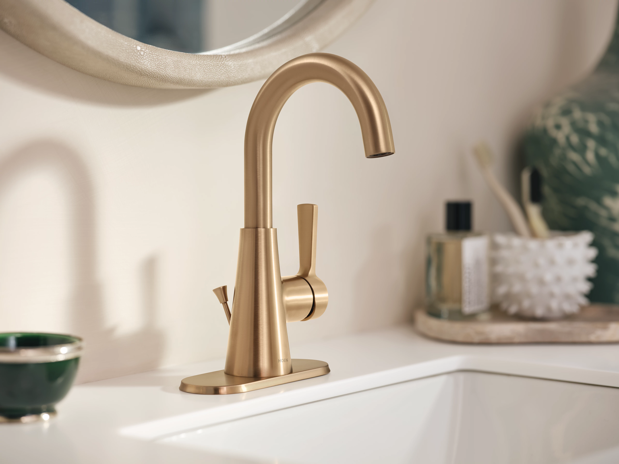 Moen 64430 Jase One-handle Single Hole Bathroom Sink Faucet