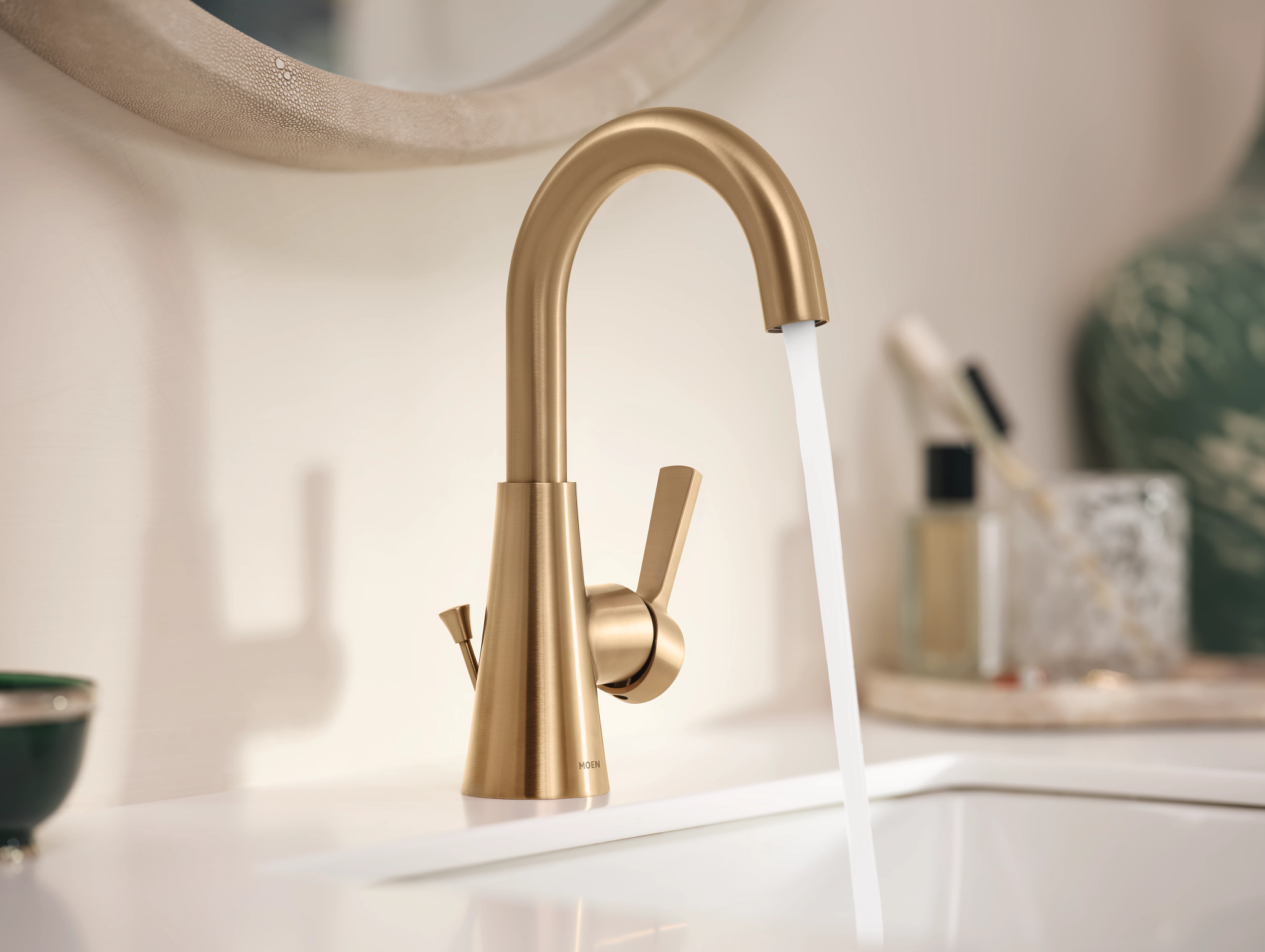 Moen 64430 Jase One-handle Single Hole Bathroom Sink Faucet