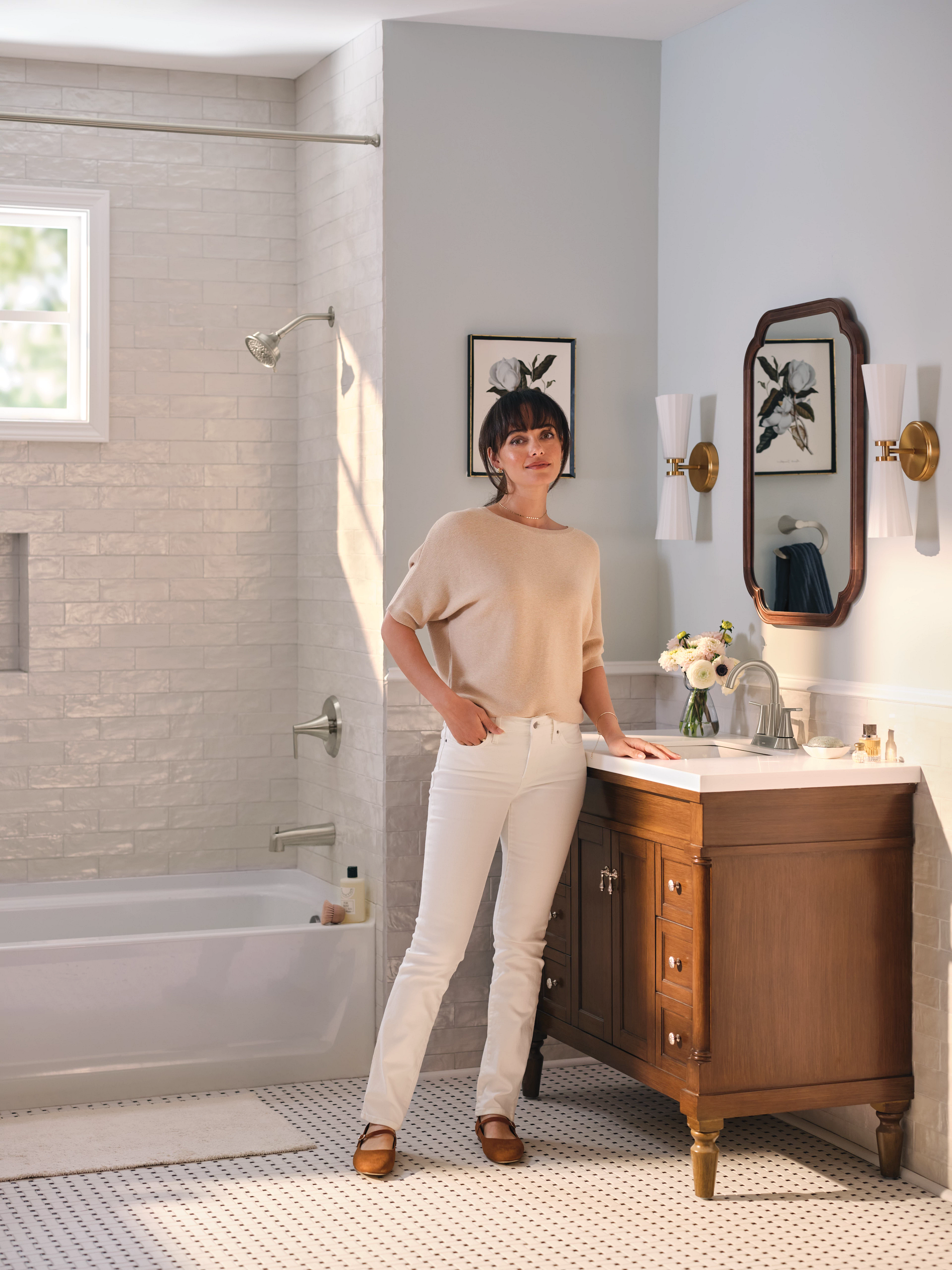 Moen 64432 Jase Two-handle Centerset Bathroom Sink Faucet