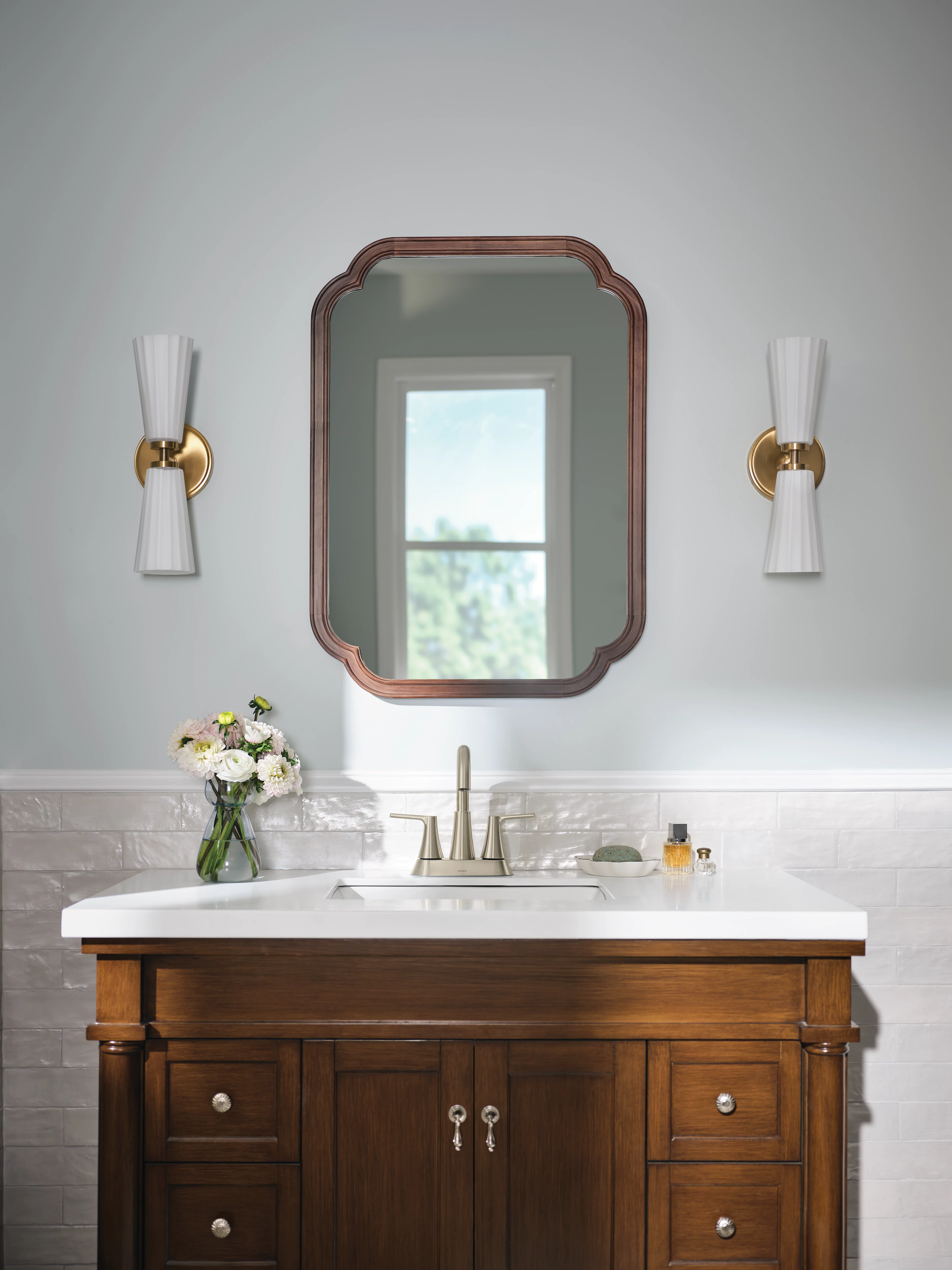 Moen 64432 Jase Two-handle Centerset Bathroom Sink Faucet
