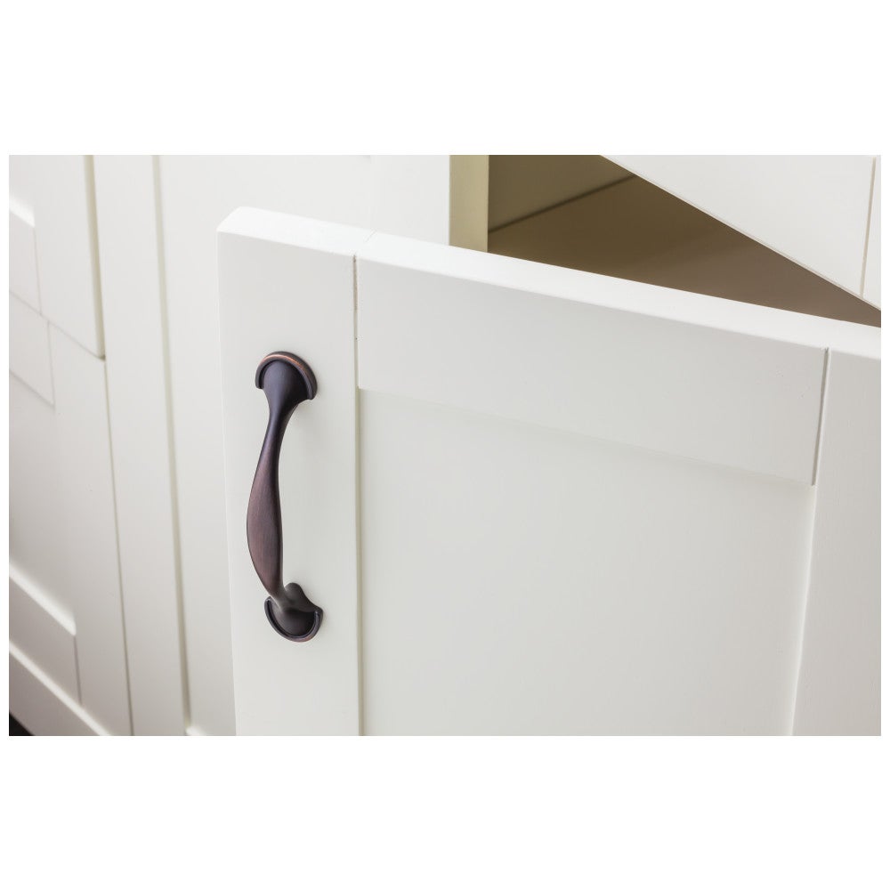 Hardware Resources 3" Center-to-Center Satin Nickel Watervale Cabinet Pull