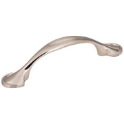 Hardware Resources 3" Center-to-Center Satin Nickel Watervale Cabinet Pull