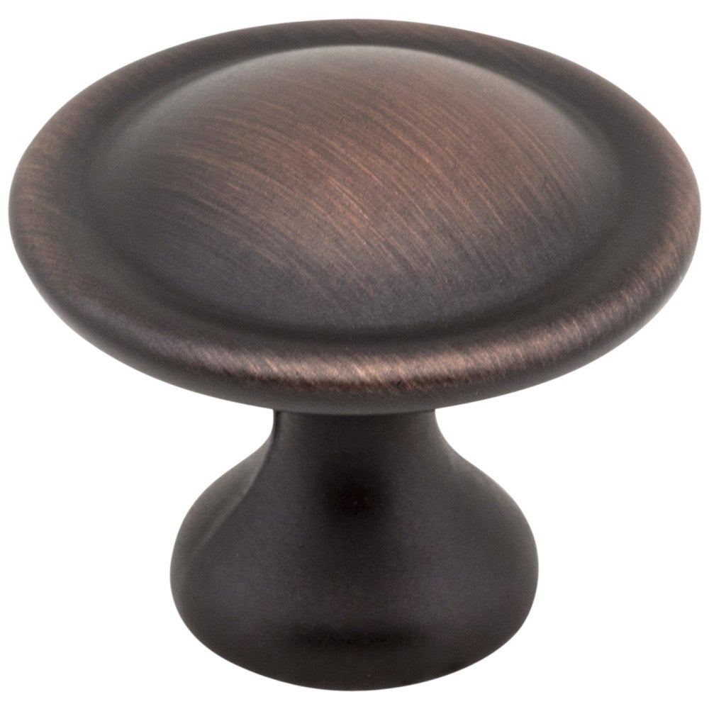 Hardware Resources 1-1/8" Diameter Satin Nickel Button Watervale Cabinet Mushroom Knob
