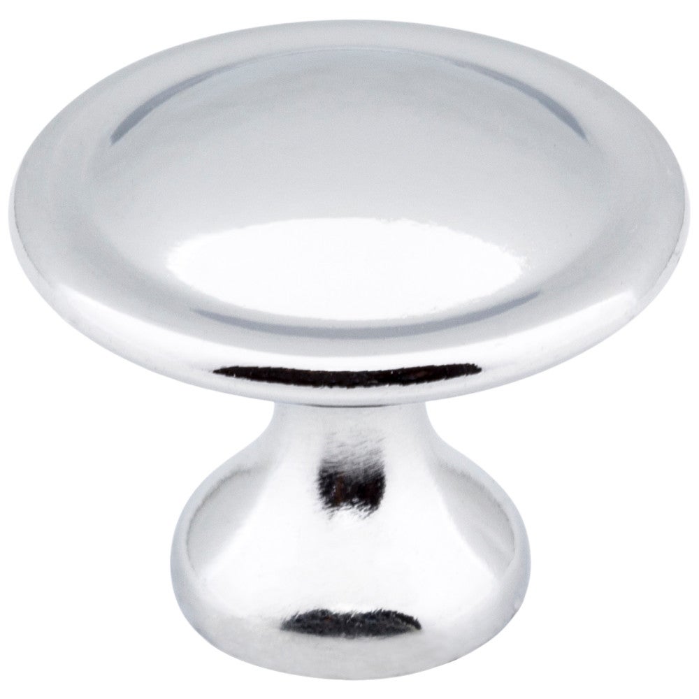 Hardware Resources 1-1/8" Diameter Satin Nickel Button Watervale Cabinet Mushroom Knob