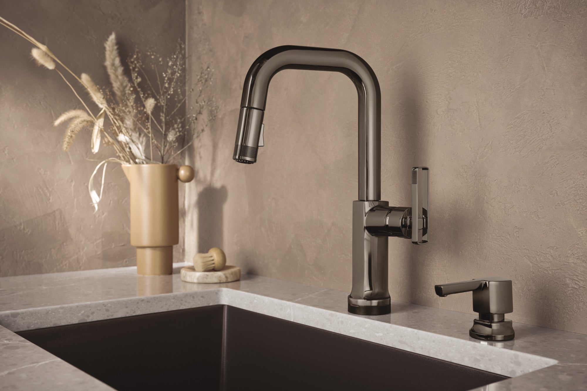 Brizo Kintsu® SmartTouch® Pull-Down Prep Faucet with Square Spout - Less Handle
