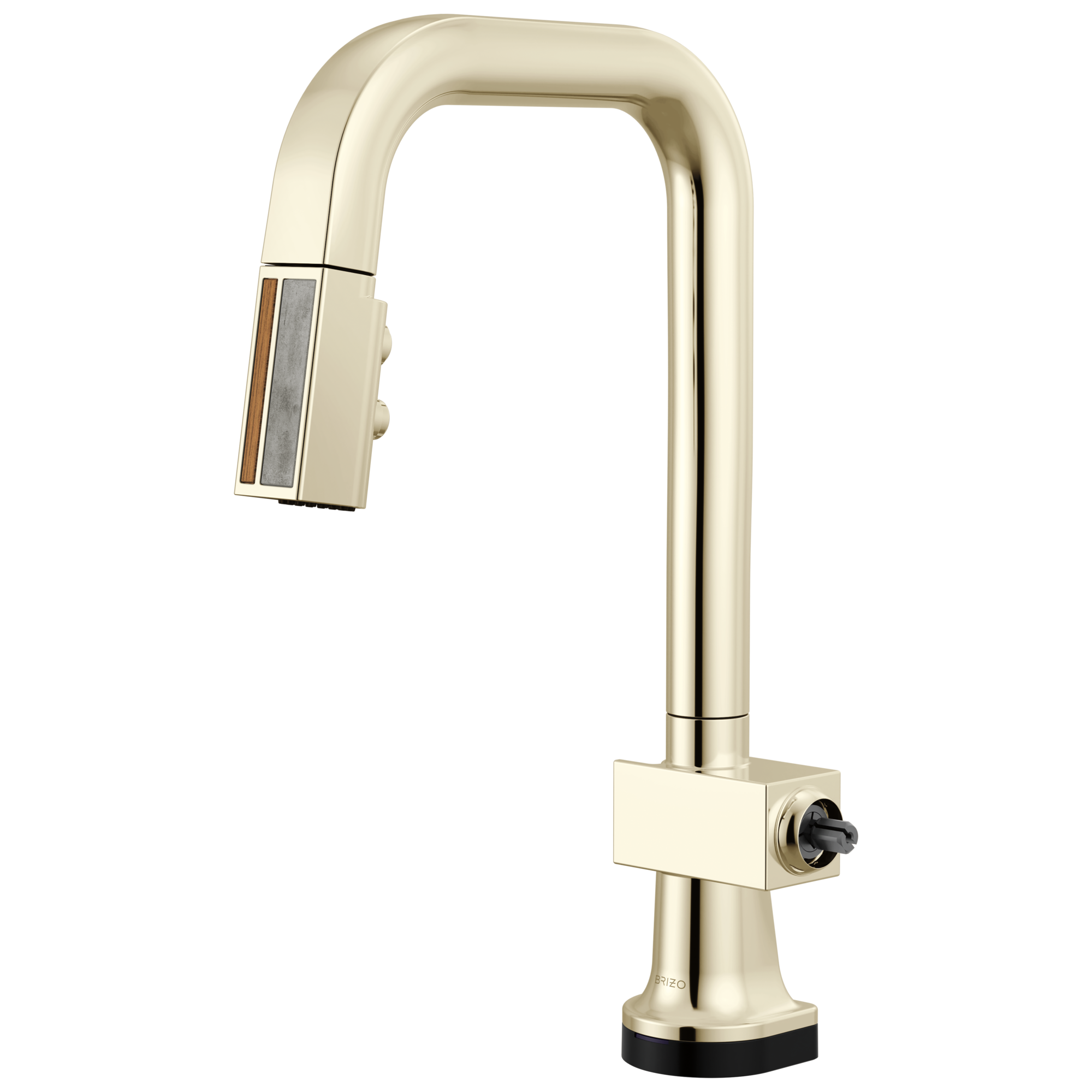 Brizo Frank Lloyd Wright® SmartTouch® Pull-Down Prep Faucet with Square Spout and Wood/Concrete Wand - Less Handle