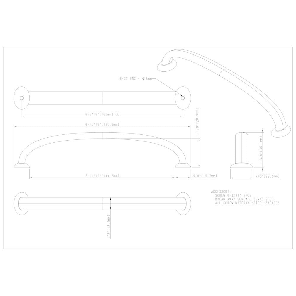 Hardware Resources 96 mm Center-to-Center Satin Nickel Hudson Cabinet Pull
