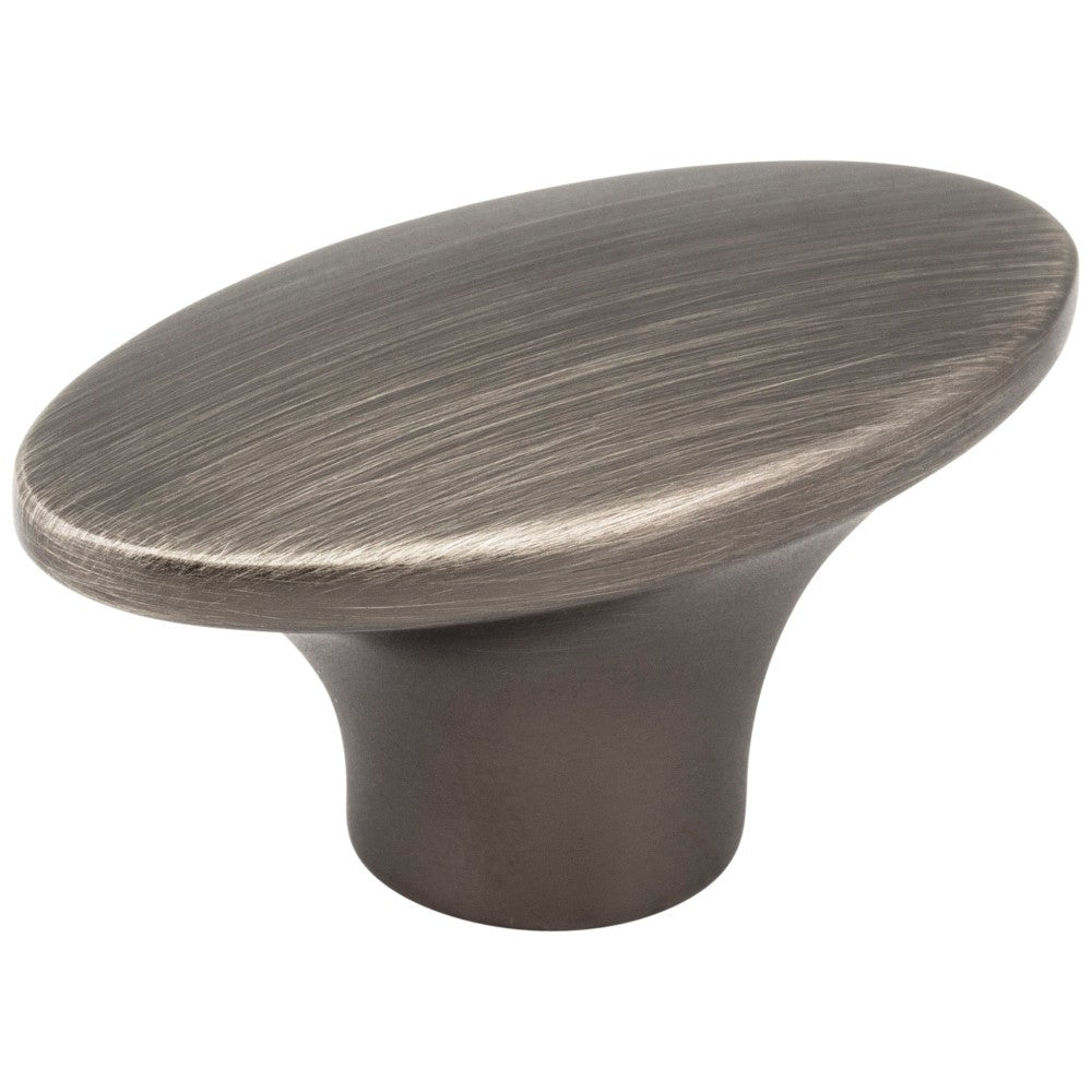 Hardware Resources 1-7/8" Overall Length Satin Nickel Oval Hudson Cabinet Knob