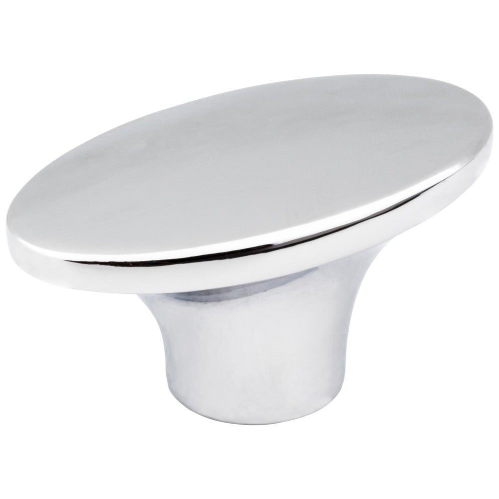 Hardware Resources 1-7/8" Overall Length Satin Nickel Oval Hudson Cabinet Knob