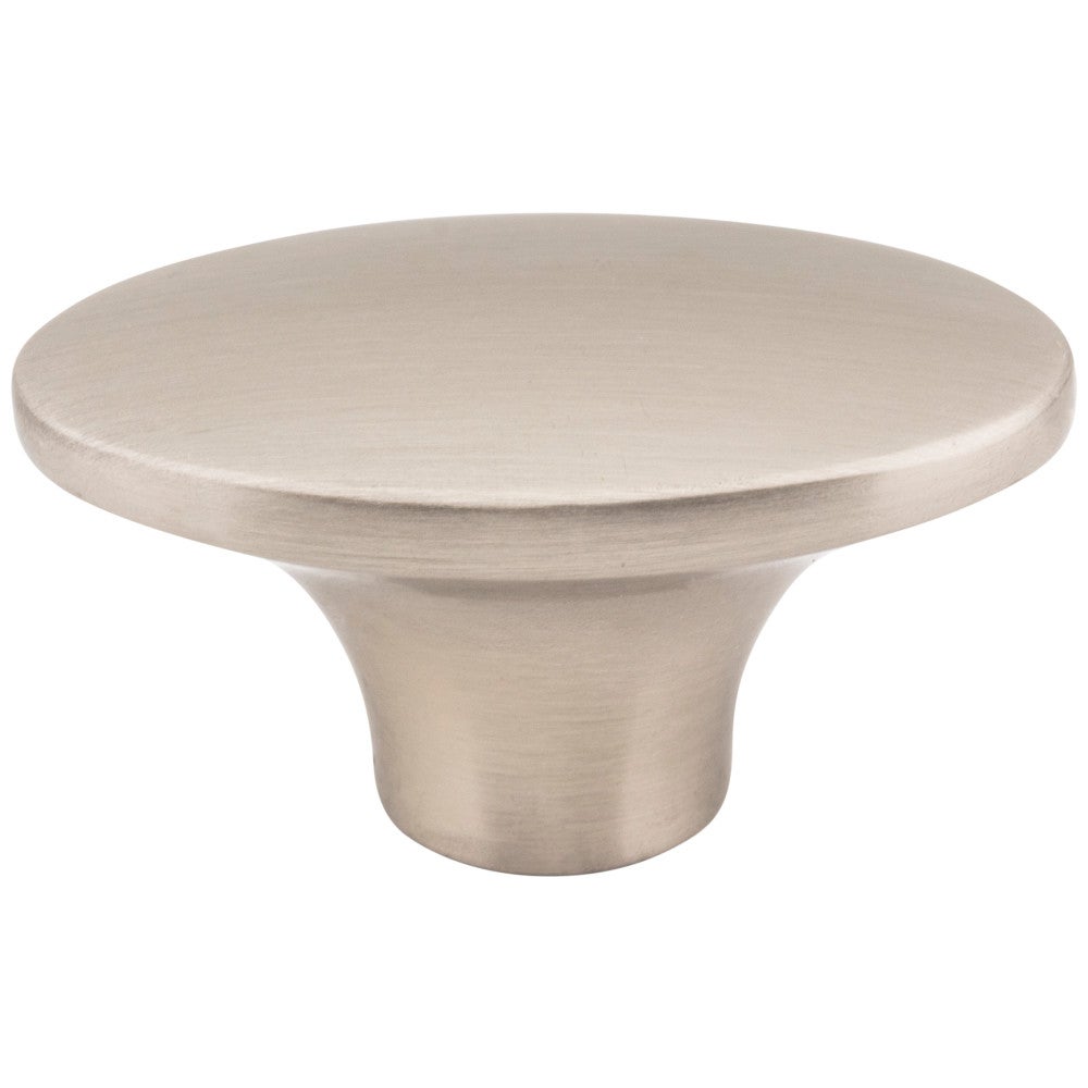 Hardware Resources 1-7/8" Overall Length Satin Nickel Oval Hudson Cabinet Knob