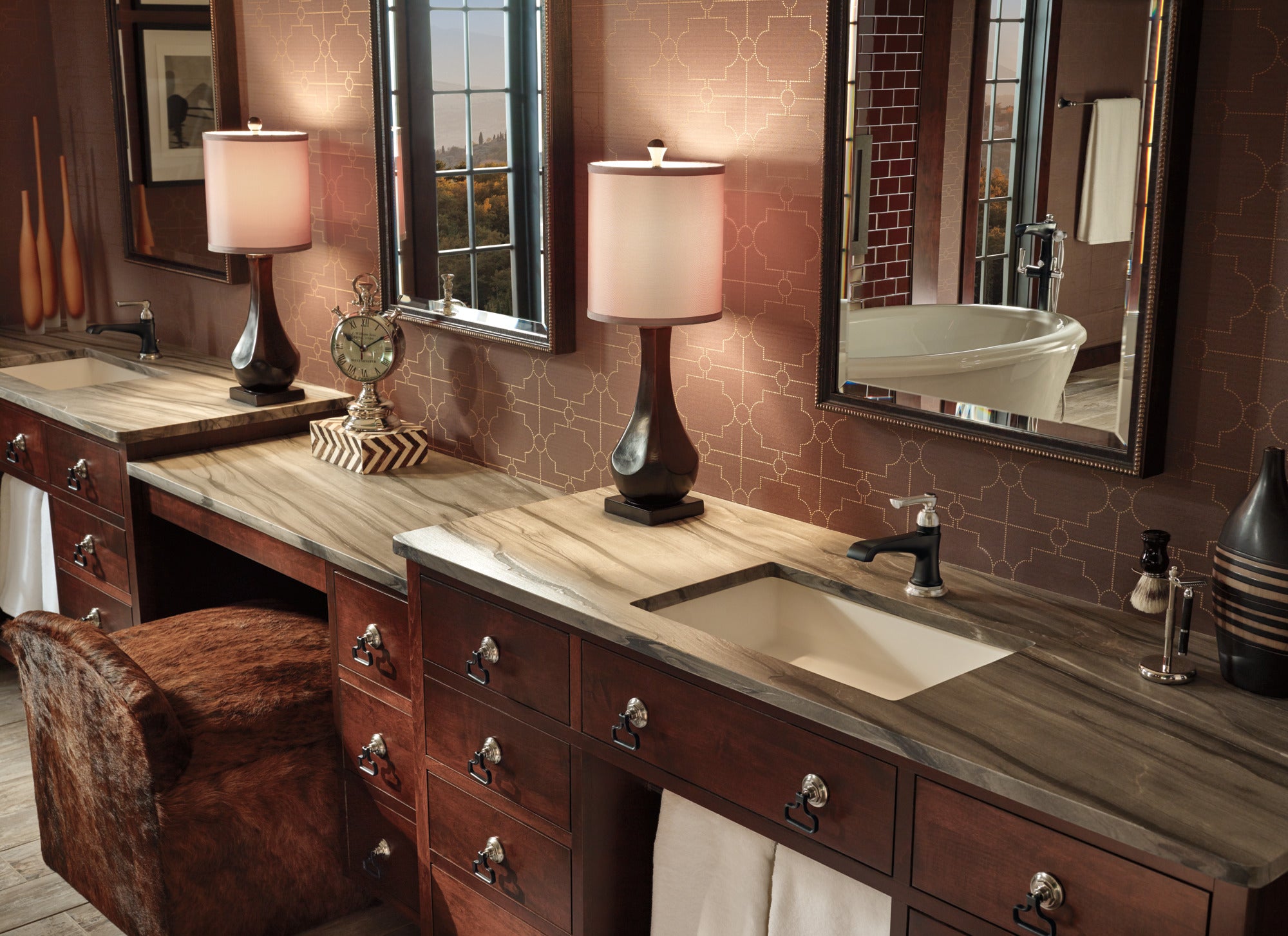 Brizo Rook® Freestanding Floor Mount Tub Filler