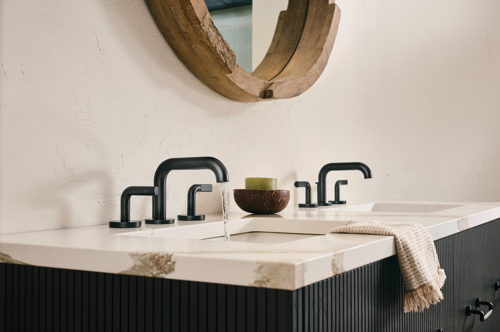 Brizo Litze® Widespread Lavatory Faucet With Low Spout - Less Handles
