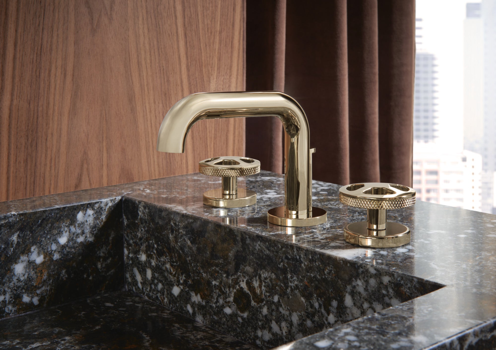 Brizo Litze® Widespread Lavatory Faucet with Low Spout - Less Handles 1.5 GPM