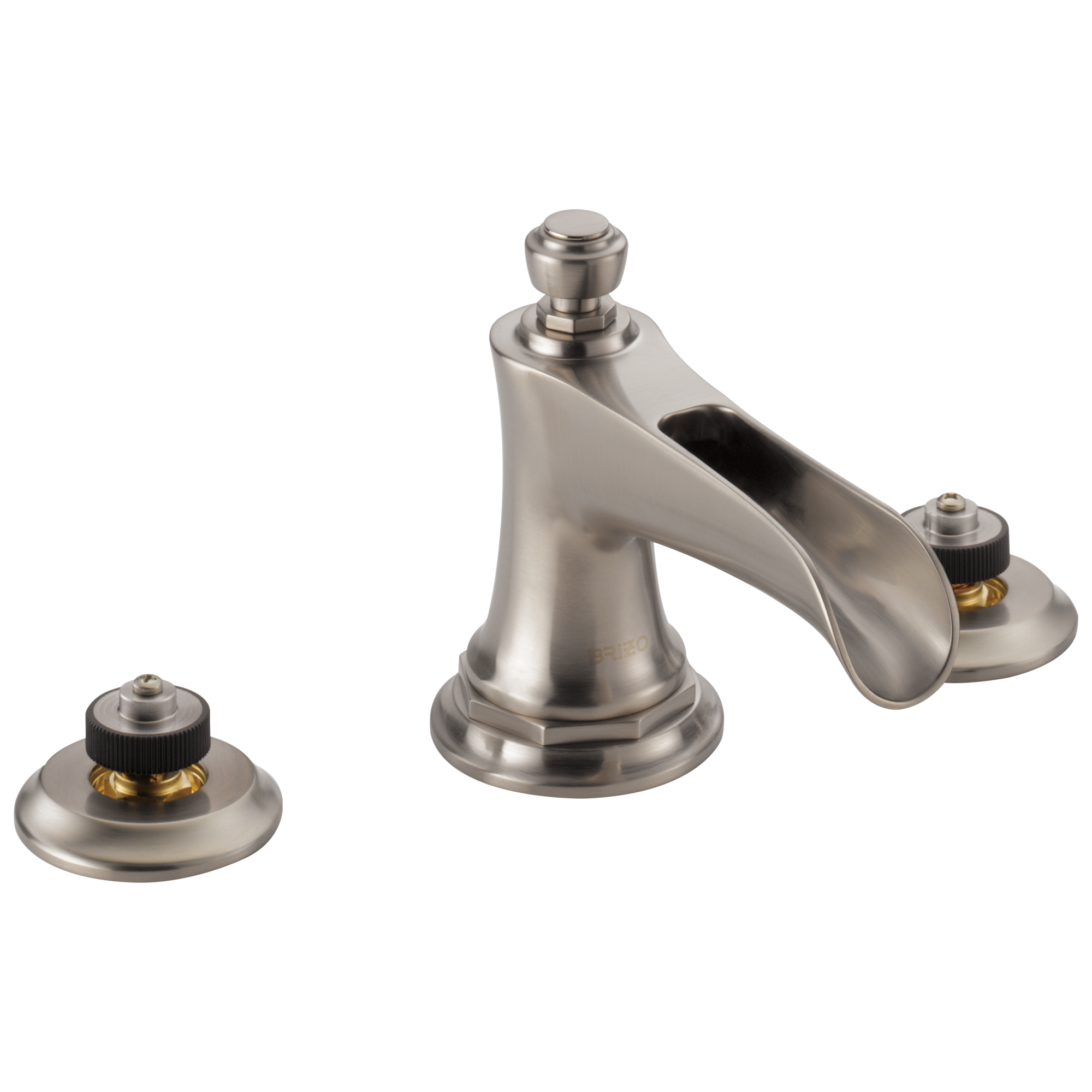 Brizo Rook® Widespread Lavatory Faucet with Channel Spout - Less Handles 1.2 GPM
