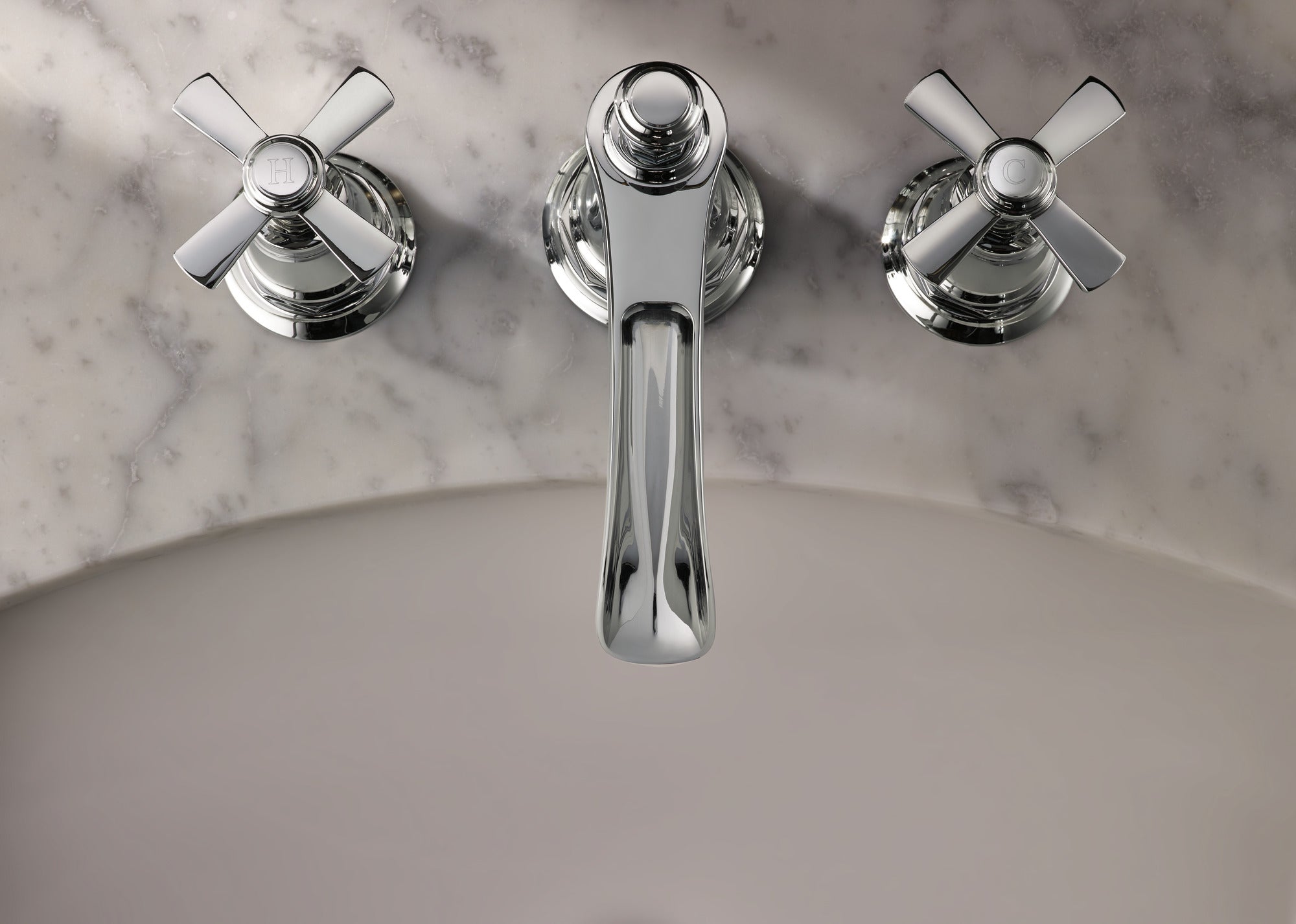 Brizo Rook® Widespread Lavatory and Bidet Cross Handle Kit