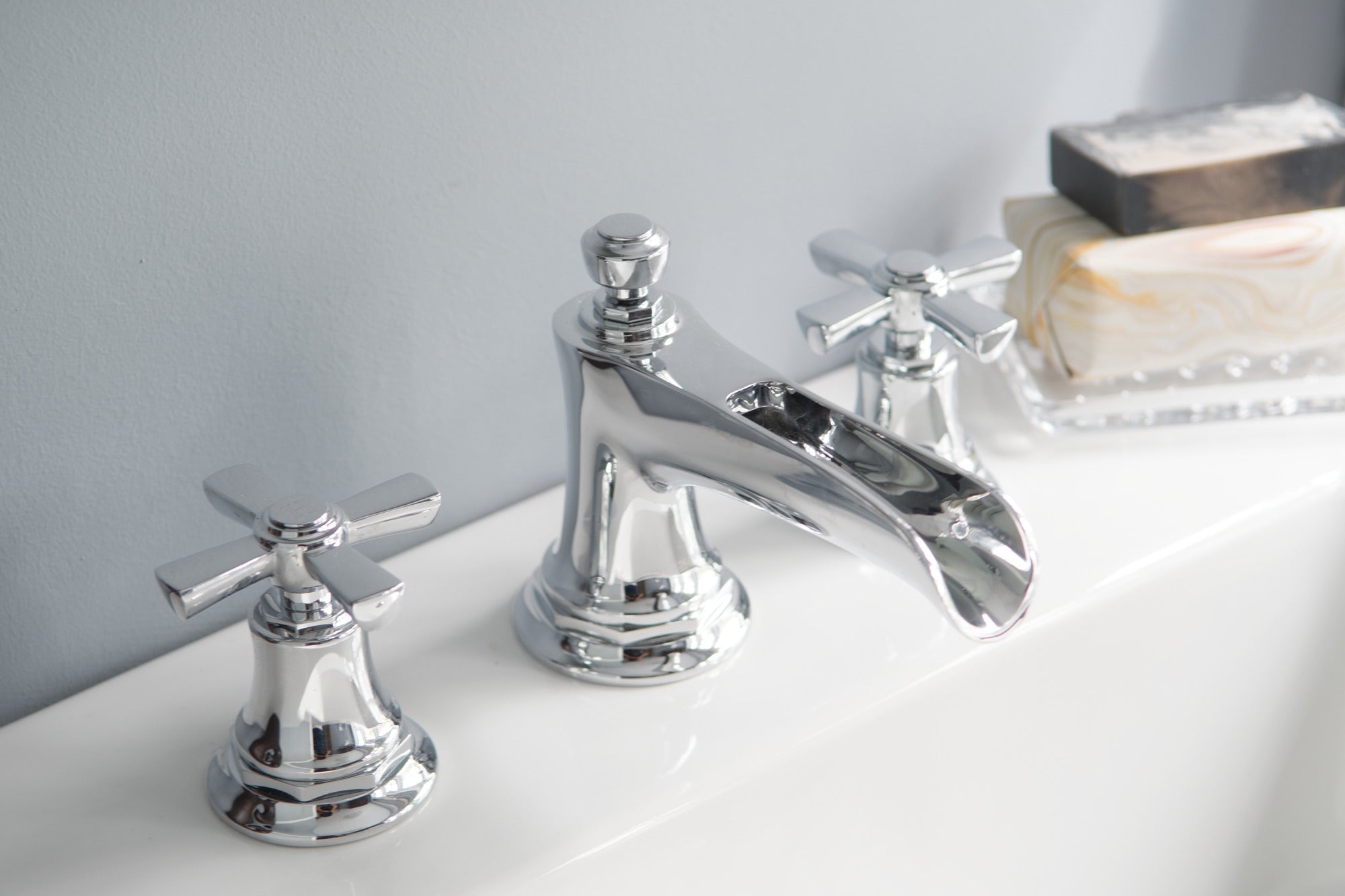 Brizo Rook® Widespread Lavatory and Bidet Cross Handle Kit