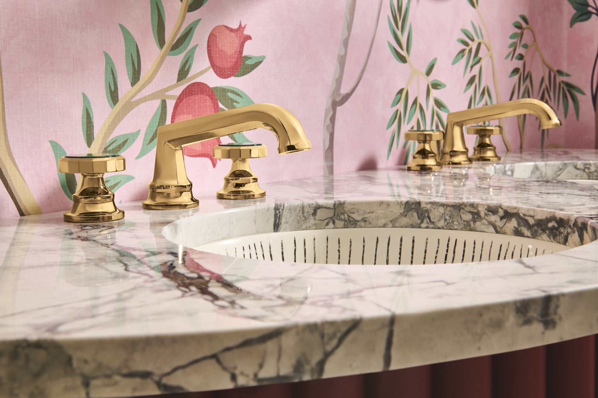 Brizo Beauclere™ Widespread Lavatory Faucet with Low Spout - Less Handles 1.2 GPM