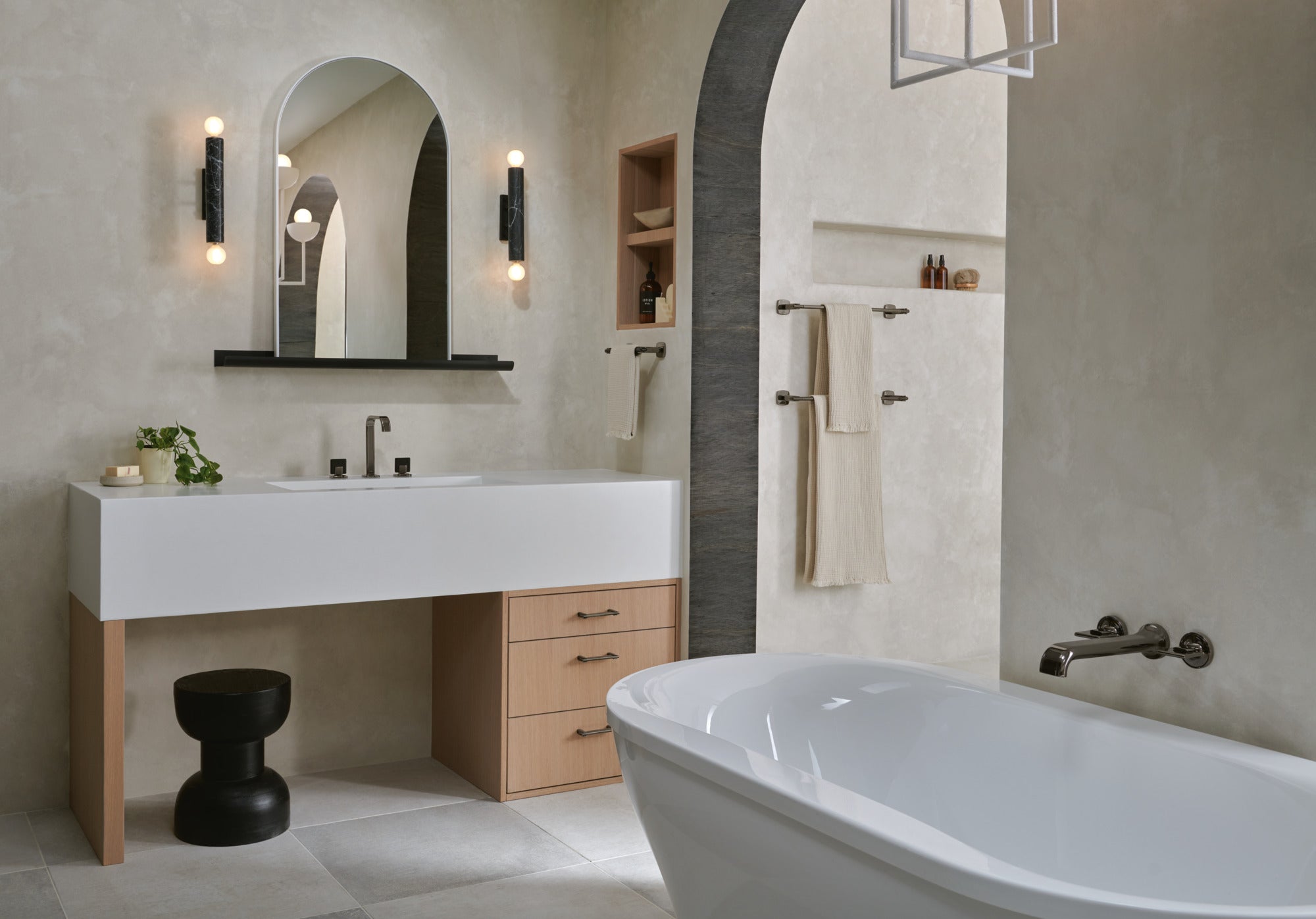 Brizo Allaria® Two-Handle Wall Mount Tub Filler Knob Handle Kit