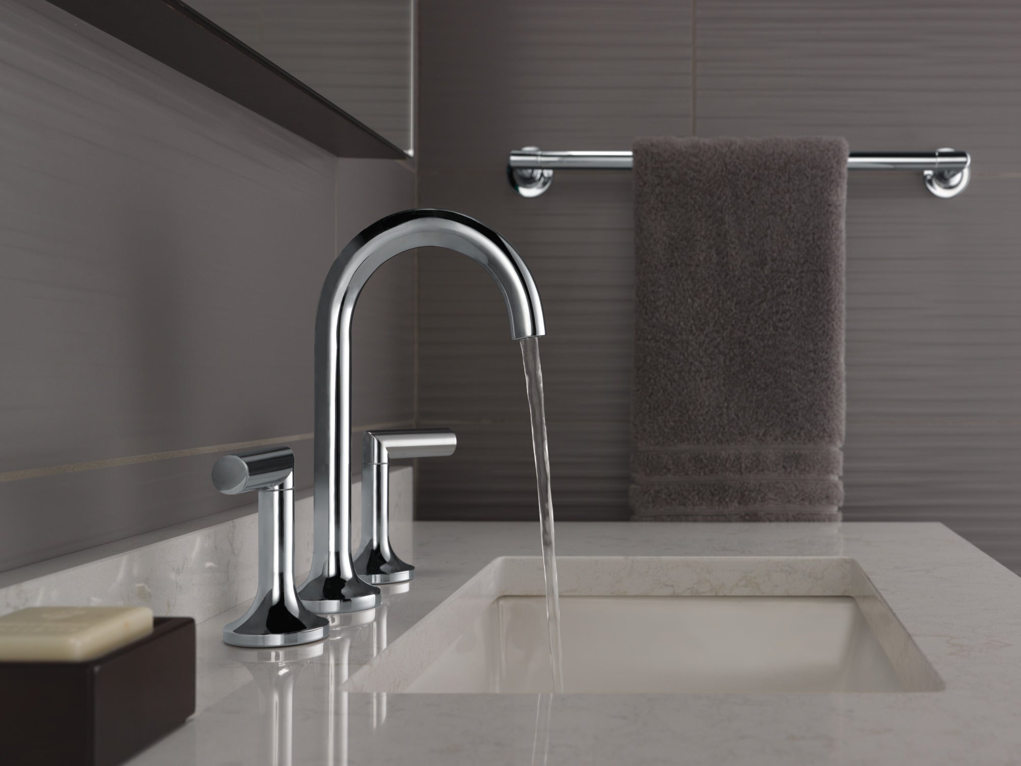 Brizo Odin® Widespread Lavatory Faucet - Less Handles