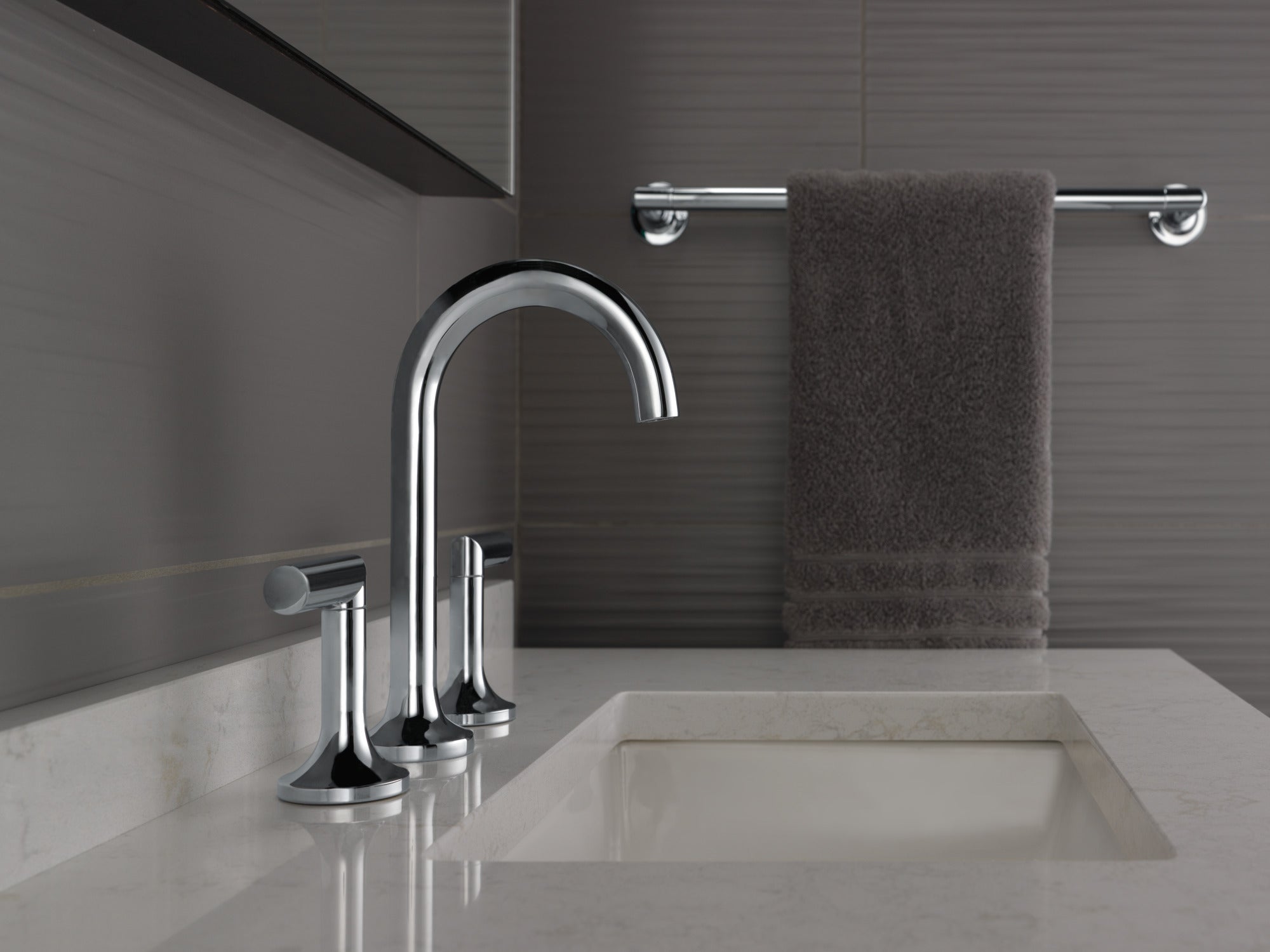 Brizo Odin® Widespread Lavatory Faucet - Less Handles