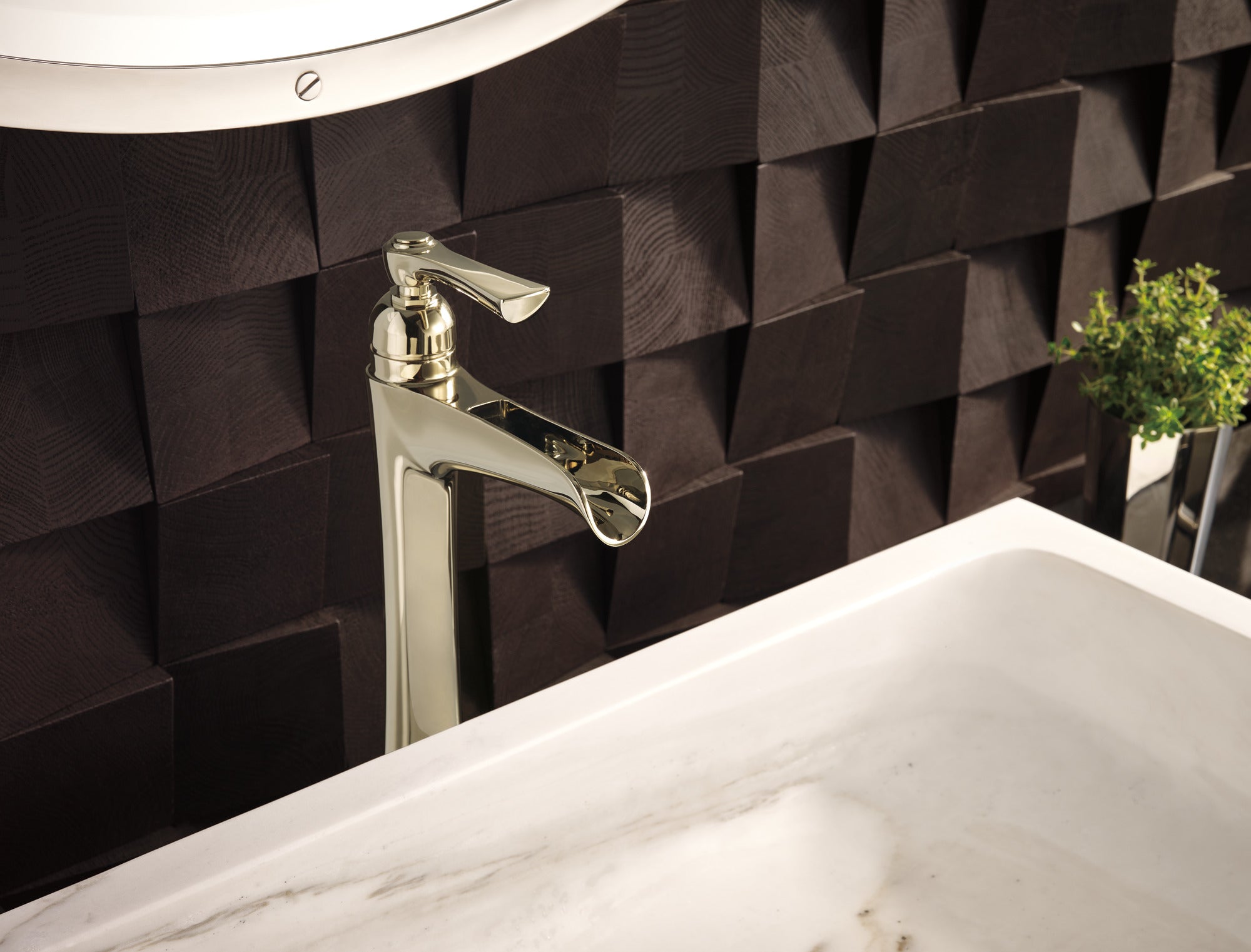 Brizo Rook® Single-Handle Vessel Lavatory Faucet with Channel Spout 1.5 GPM
