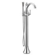 Wynford one-handle tub filler includes hand shower