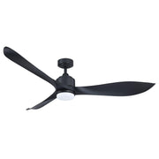66'' Misael Propeller Integrated Led Indoor Modern Black Ceiling Fan With Remote And Light Kit Included