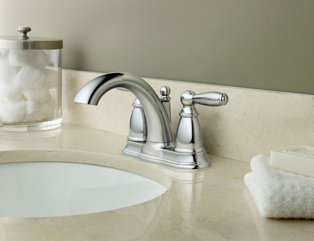 Brantford Two-handle Centerset Bathroom Sink Faucet