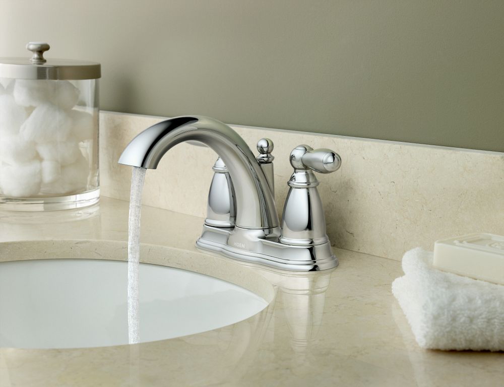Brantford Two-handle Centerset Bathroom Sink Faucet