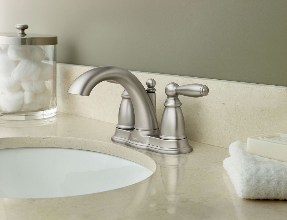 Brantford Two-handle Centerset Bathroom Sink Faucet