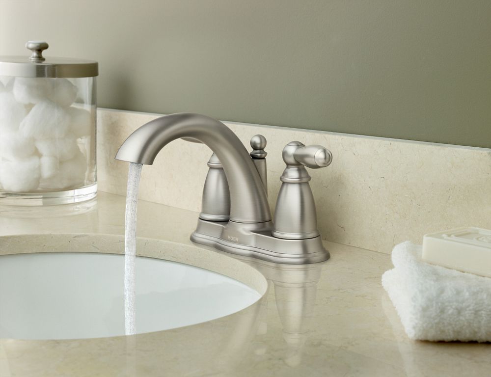 Brantford Two-handle Centerset Bathroom Sink Faucet