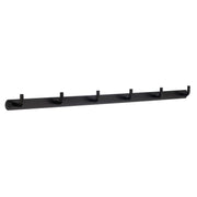 BESLAGSBODEN - Coat Rack, 6 Hooks, Black Stainless Steel