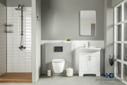 Luna 26" White Bathroom Cabinet