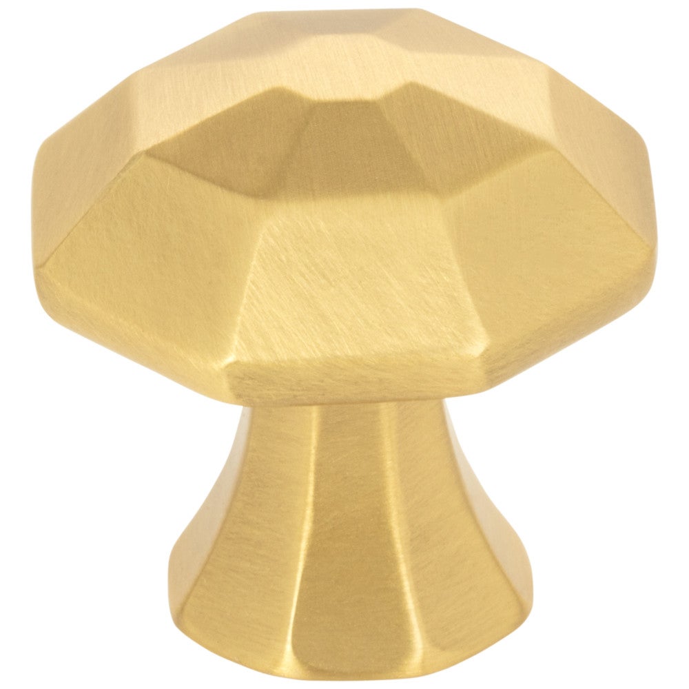 Hardware Resources 1-1/4" Overall Length Satin Nickel Octagonal Wheeler Cabinet Knob