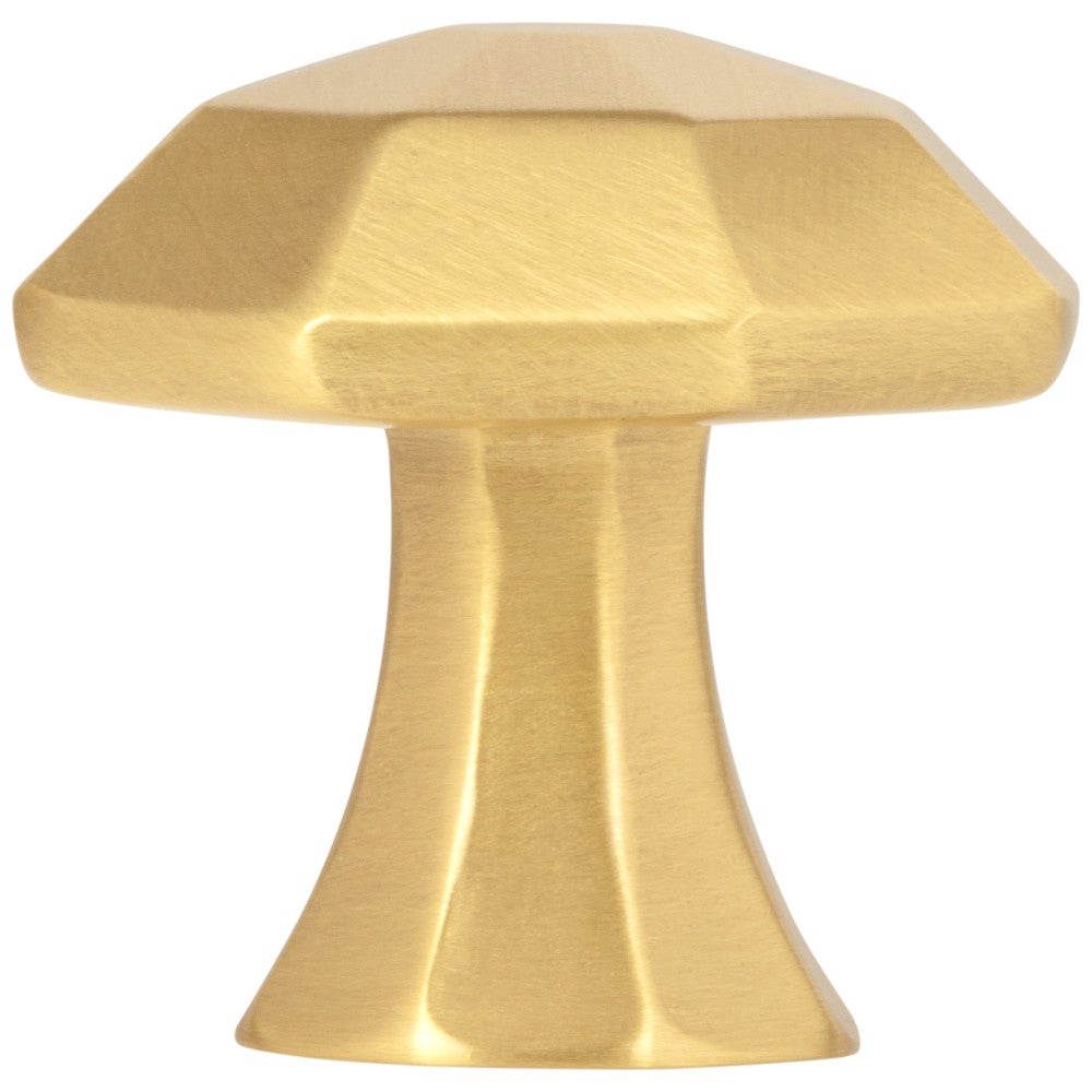 Hardware Resources 1-1/4" Overall Length Satin Nickel Octagonal Wheeler Cabinet Knob