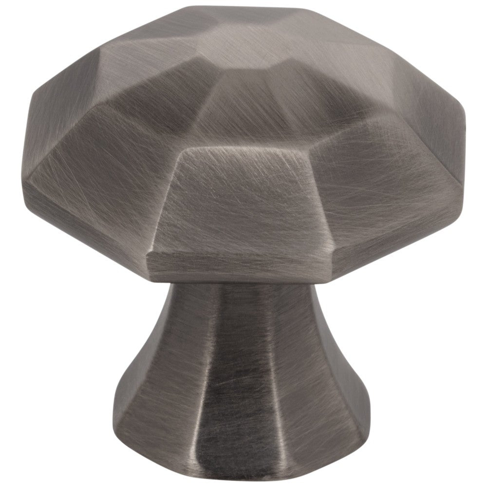 Hardware Resources 1-1/4" Overall Length Satin Nickel Octagonal Wheeler Cabinet Knob