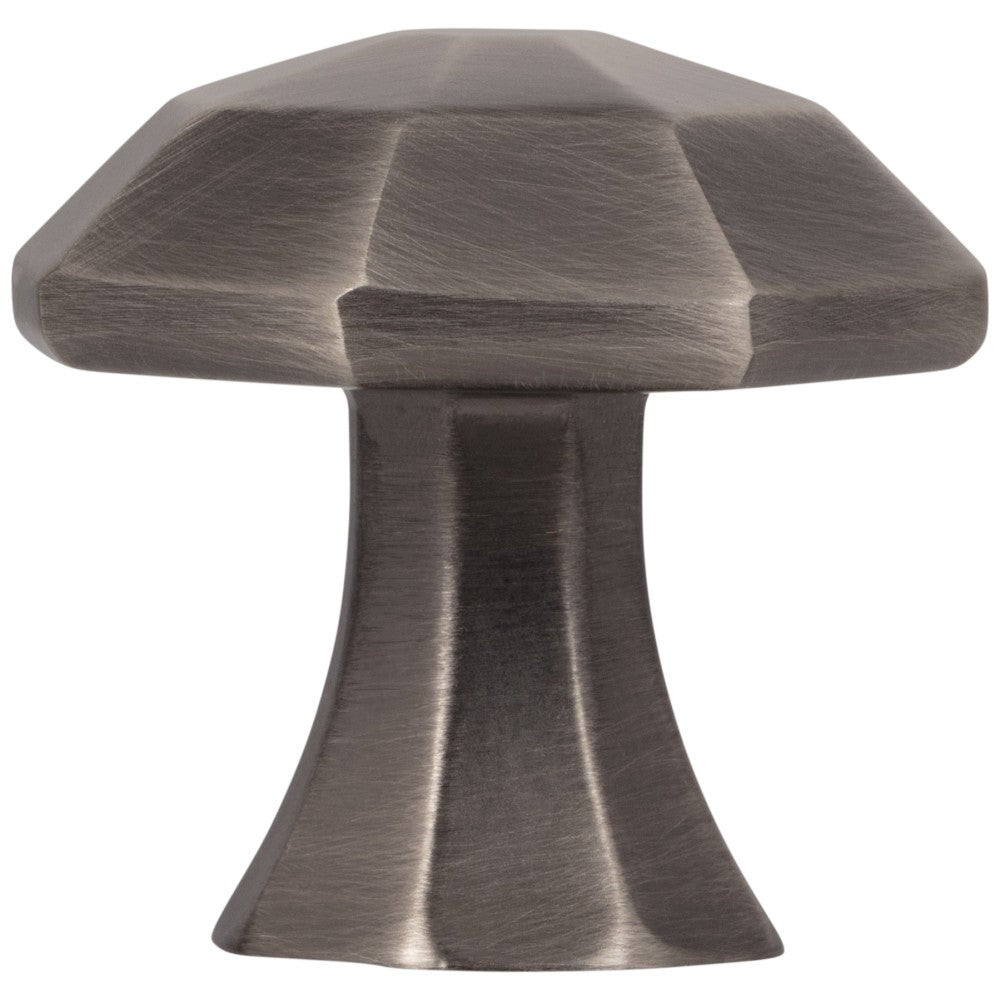 Hardware Resources 1-1/4" Overall Length Satin Nickel Octagonal Wheeler Cabinet Knob