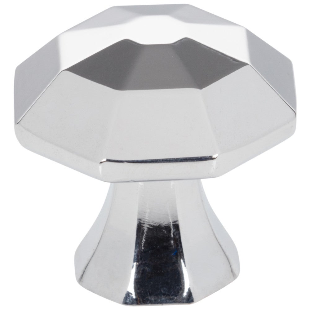 Hardware Resources 1-1/4" Overall Length Satin Nickel Octagonal Wheeler Cabinet Knob