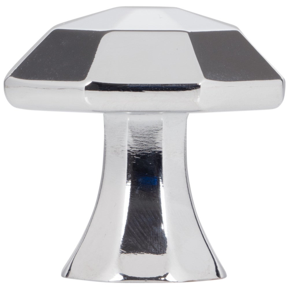 Hardware Resources 1-1/4" Overall Length Satin Nickel Octagonal Wheeler Cabinet Knob