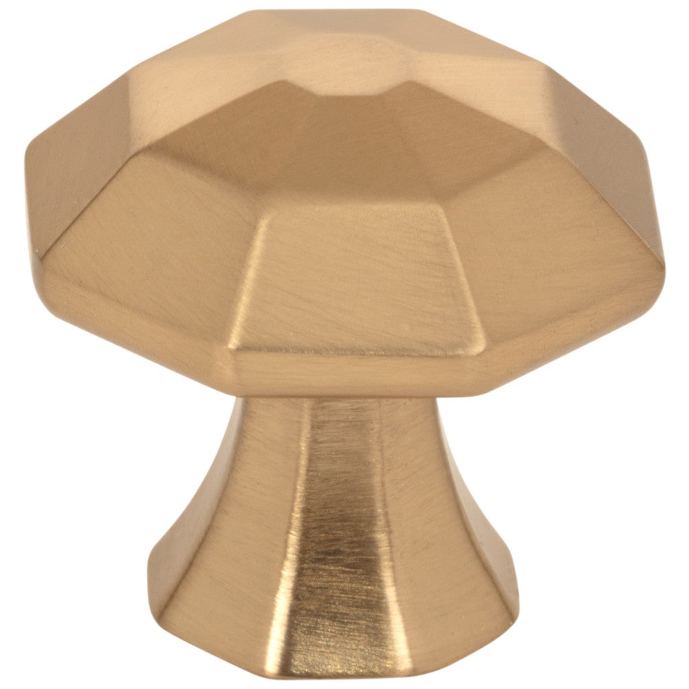 Hardware Resources 1-1/4" Overall Length Satin Nickel Octagonal Wheeler Cabinet Knob
