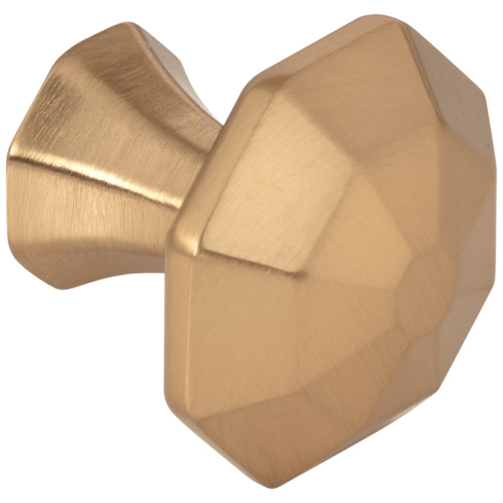 Hardware Resources 1-1/4" Overall Length Satin Nickel Octagonal Wheeler Cabinet Knob