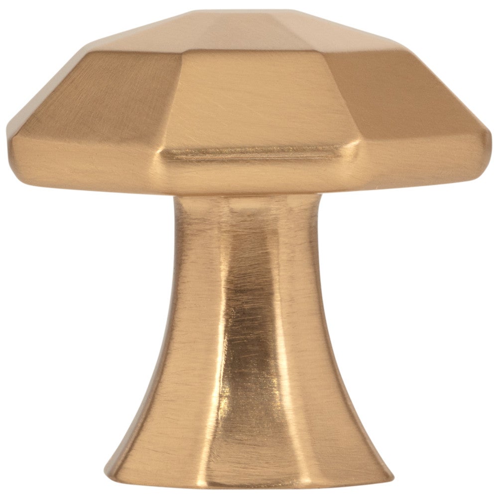 Hardware Resources 1-1/4" Overall Length Satin Nickel Octagonal Wheeler Cabinet Knob