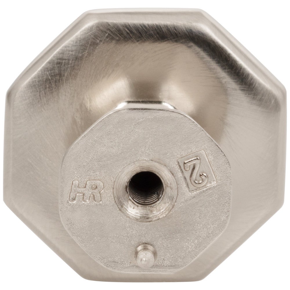 Hardware Resources 1-1/4" Overall Length Satin Nickel Octagonal Wheeler Cabinet Knob