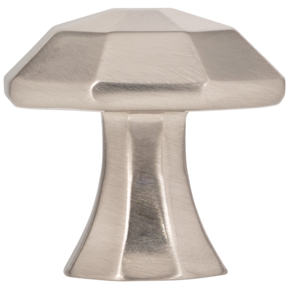 Hardware Resources 1-1/4" Overall Length Satin Nickel Octagonal Wheeler Cabinet Knob